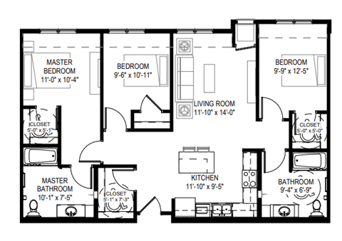 3 Bedroom  at Trail Pointe Ridge, Minnesota, 55344